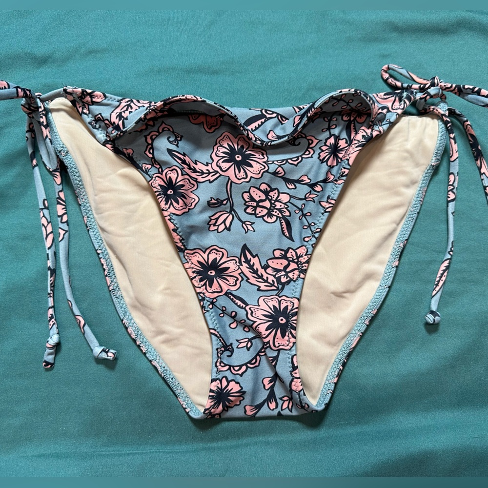 For Love and Lemons Blue and Pink Bikini Bottom, Size XS
